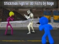 Гульня Stickman Боец 3D: Кулакі Ярости онлайн