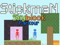 Гульня Сцікмен Skyblock Паркур онлайн