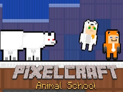 Гульня Школа Жывёл PixelCraft онлайн