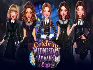 Гульня Знакамітасці ў стылі Wenses Addams онлайн
