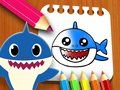 Гульня Книга для раскрашивания Baby Shark онлайн
