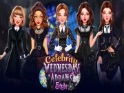 Гульня Знакамітасці ў стылі Wenses Addams онлайн