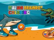 Гульня Італьянскі Brainrot: афарбоўка онлайн Гульня Італьянскі Brainrot: афарбоўка онлайн