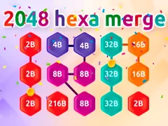 Гульня Hexagon chain fusion 2048 онлайн