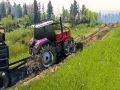 Гульня Сімулятар цягніка, які цягне трактор з рэальнымі ланцугамі онлайн