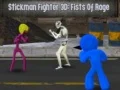 Гульня Stickman Боец 3D: Кулакі Ярости онлайн