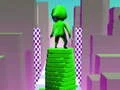 Гульня Складывайте вежу колера бег 3D-Вежа запуска кубікаў сурфінгу онлайн