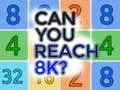 Гульня Ці зможаш дасягнуць 8K? онлайн Гульня Ці зможаш дасягнуць 8K? онлайн