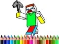 Гульня Назад у школу: Раскраска Minecraft онлайн