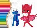 Гульня Расфарбоўка PJ Masks онлайн Гульня Расфарбоўка PJ Masks онлайн