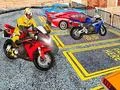 Гульня Гульня паркоўкі цяжкіх матацыклаў у горадзе 3D онлайн