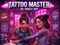 Гульня Tattoo Master 3D: Crazy Art онлайн