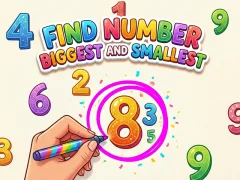 Гульня Find Number Biggest and Smallest онлайн