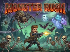 Гульня Monster Man Rush онлайн
