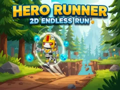 Гульня Running Hero 2D Endless Run онлайн