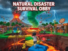 Гульня Obby: Disaster Survival онлайн