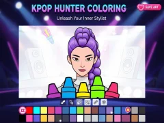 Гульня Кніжка-размалёўка: K-Pop Hunters онлайн
