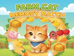 Гульня Farm Cat: Memory Match онлайн Гульня Farm Cat: Memory Match онлайн