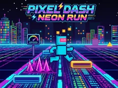 Гульня Pixel Dash Neon Run онлайн