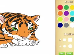 Гульня Афарбоўка кнігі: Tigerok онлайн