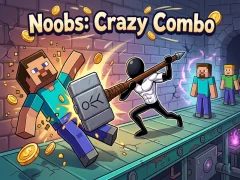 Гульня Noobs: Crazy Combo онлайн