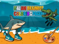 Гульня Італьянская старонка размалёўкі Brainrot онлайн