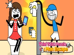 Гульня Stickman Thief: Man Escape онлайн