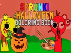 Гульня Кніжка-размалёўка: Sprunks Halloween онлайн