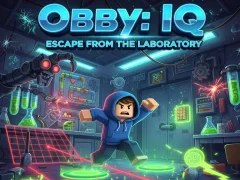 Гульня Obby: IQ Lab Escape онлайн