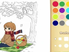 Гульня Афарбоўка кнігі для дзяцей: утульна онлайн