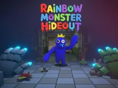 Гульня Rainbow Monster Hideout 3D онлайн