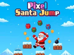 Гульня Pixel Santa: Скачкі онлайн