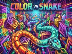 Гульня Color vs Snake онлайн
