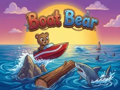 Гульня Boat Bear онлайн