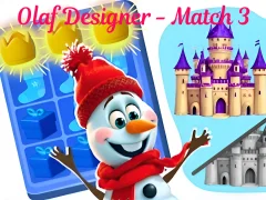 Гульня Дызайнер Olaf — Match 3 онлайн