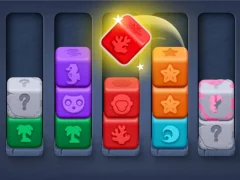 Гульня Каляровыя блокі: сартаванне онлайн Гульня Каляровыя блокі: сартаванне онлайн