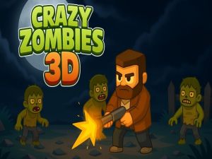 Гульня Шалёныя зомбі 3D онлайн