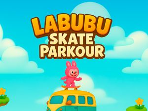 Гульня Labubu Skate Parkur онлайн