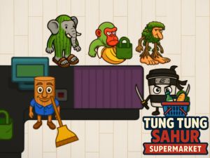 Гульня Супермаркет Tung Tung Sahur онлайн