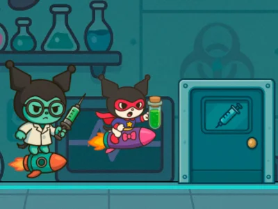 Гульня Black Cat: Lab Escape онлайн