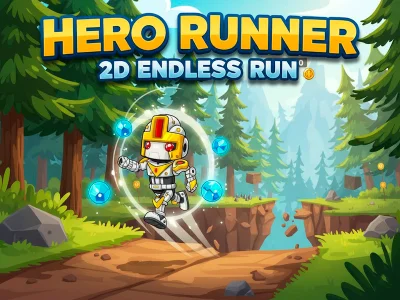 Гульня Running Hero 2D Endless Run онлайн