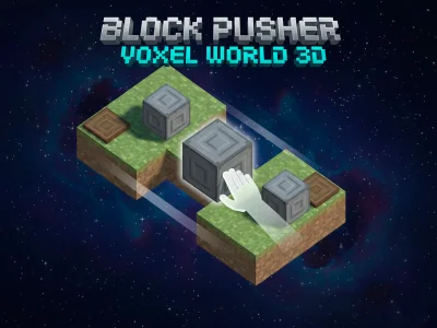 Гульня Push the Block: Voxel World 3D онлайн