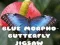 Гульня Пазл з метеликом Blue Morpho онлайн