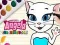 Гульня Кніга для каляровага вар'ята Talking Angela онлайн