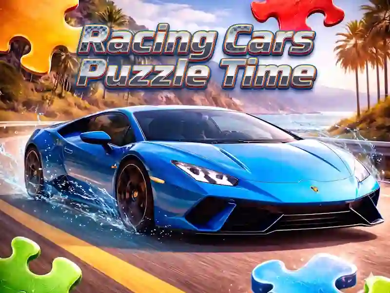 Гульня Racing Cars Puzzle Time онлайн