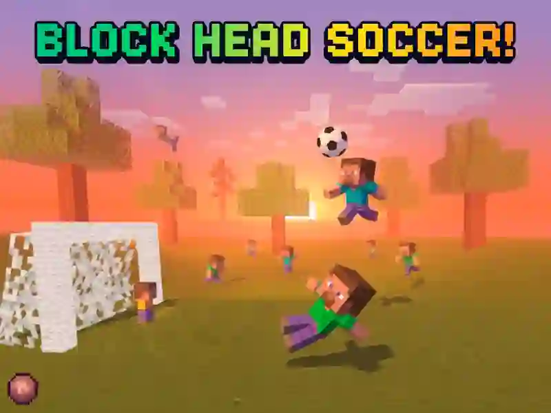Гульня Blocky Heads: Футбол онлайн