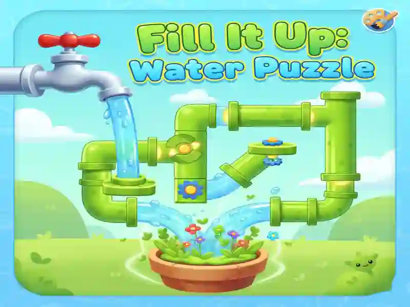 Гульня Fill It Up: Water Puzzle онлайн