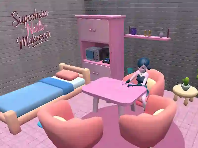 Гульня Праабражэнне пазногцяў у стылі супергерояў онлайн