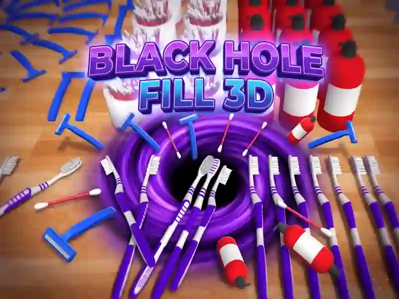 Гульня Black Hole Fill 3D онлайн