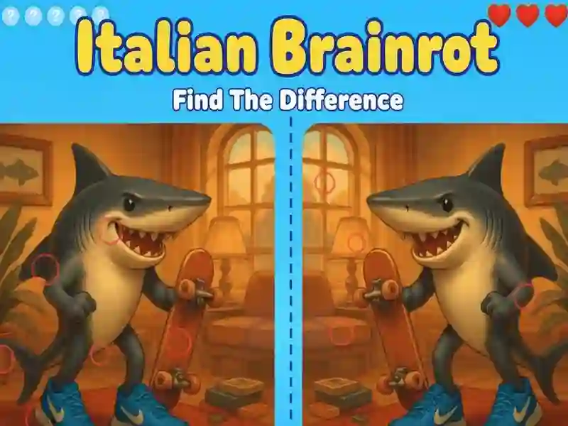 Гульня Italian Brainrot: Знайдзі адрозненні онлайн Гульня Italian Brainrot: Знайдзі адрозненні онлайн